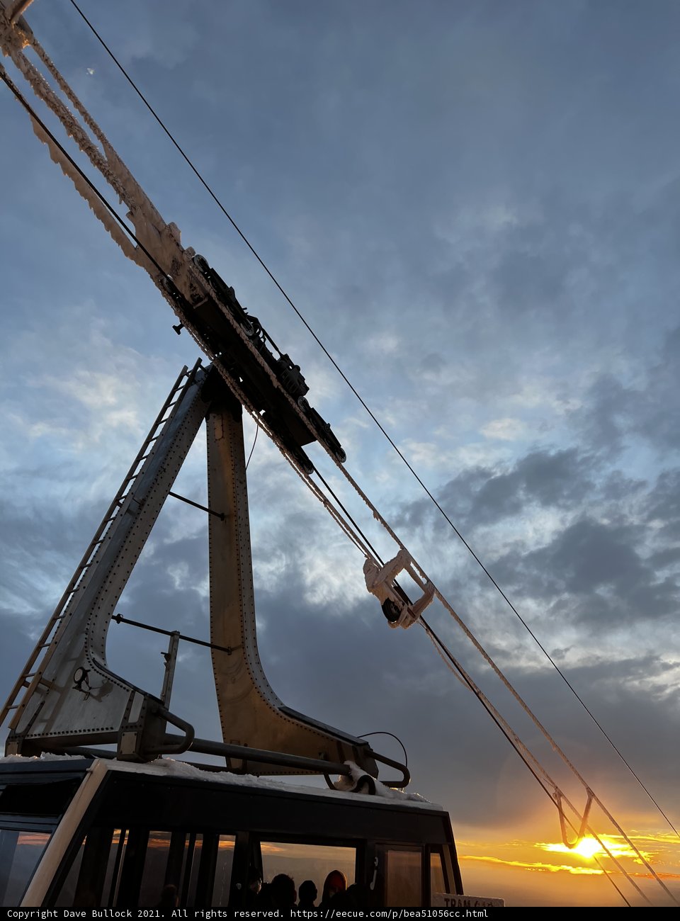 Ski Lift Sunset Over Cibola National Forest