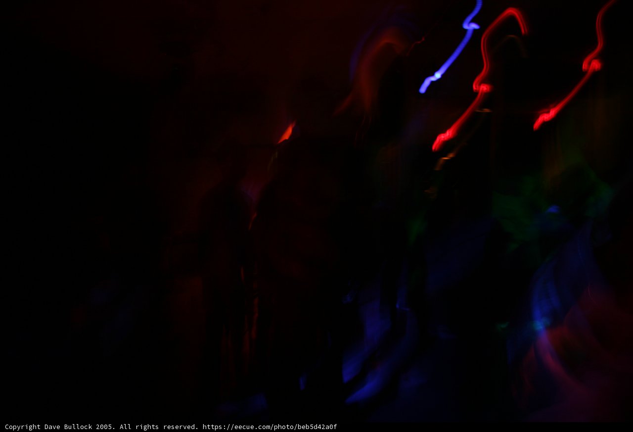 Blurry Lights in a Night Club