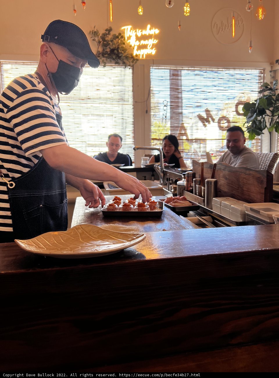 Restaurant Chef Prepares Dinner for Guests