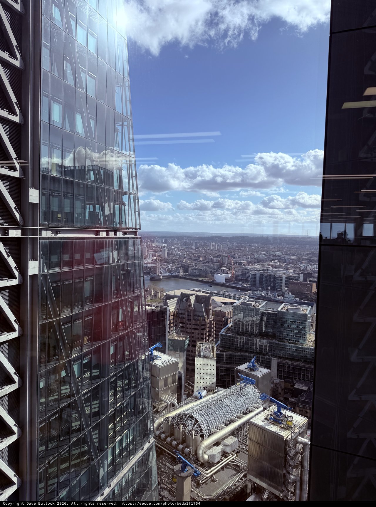 Panoramic View from London High-Rise Construction Site