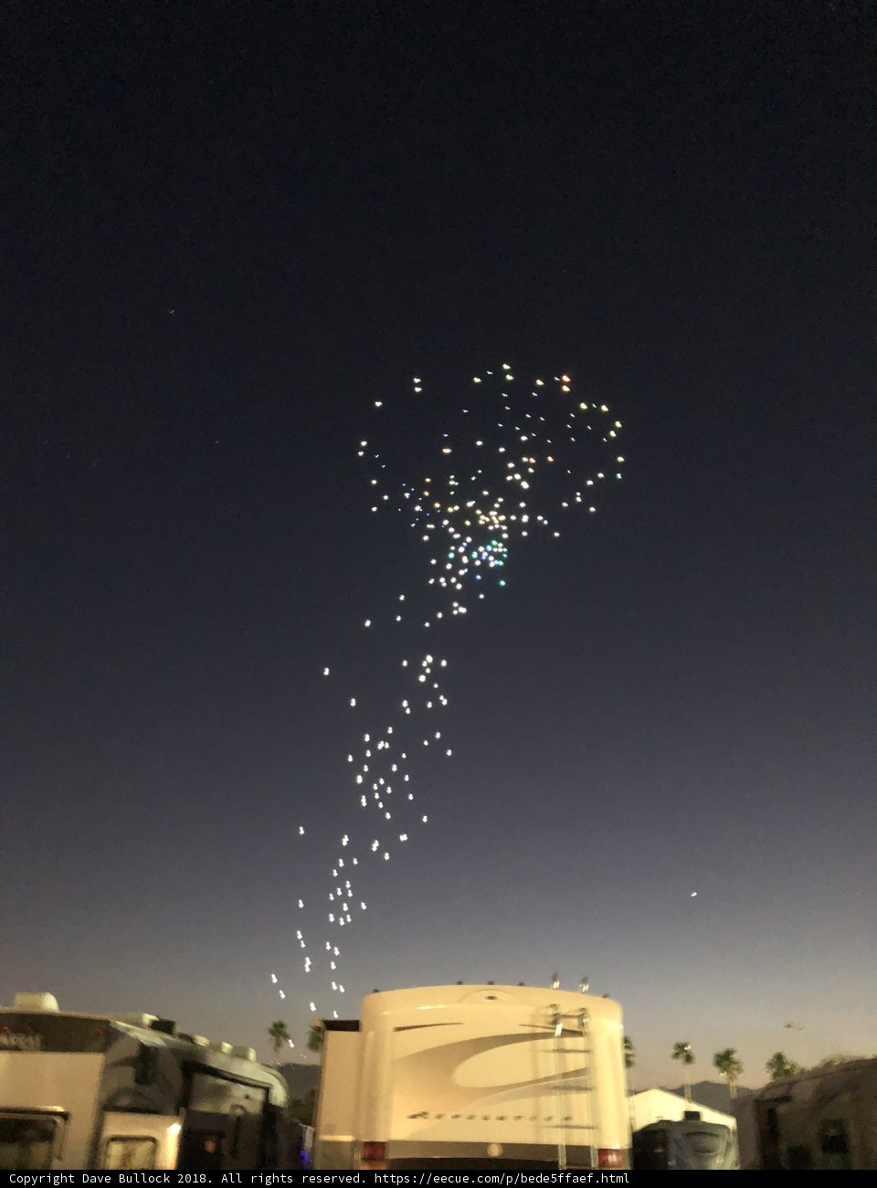 A Spectacular Display of Fireworks and Balloons