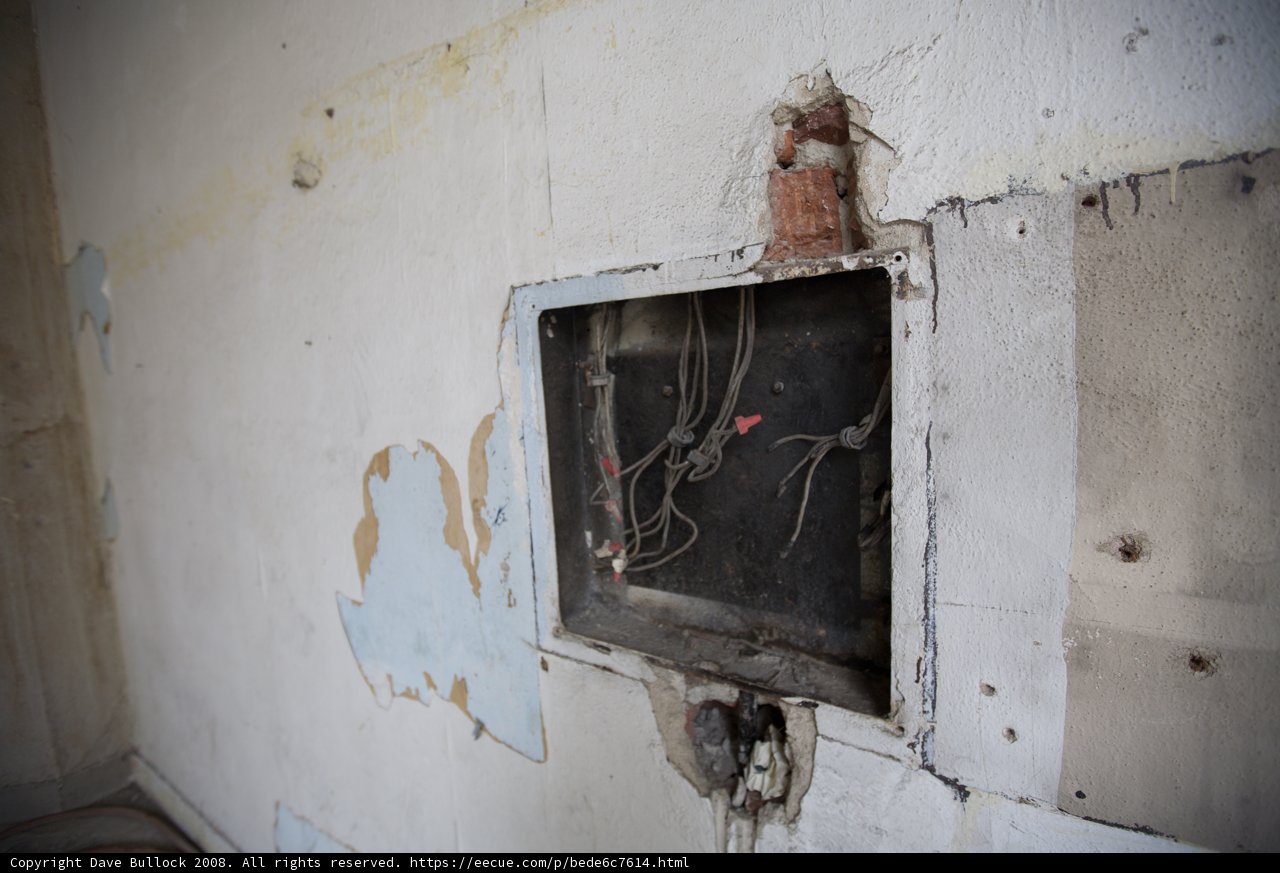 Abandoned Bunker with Broken Electrical Box