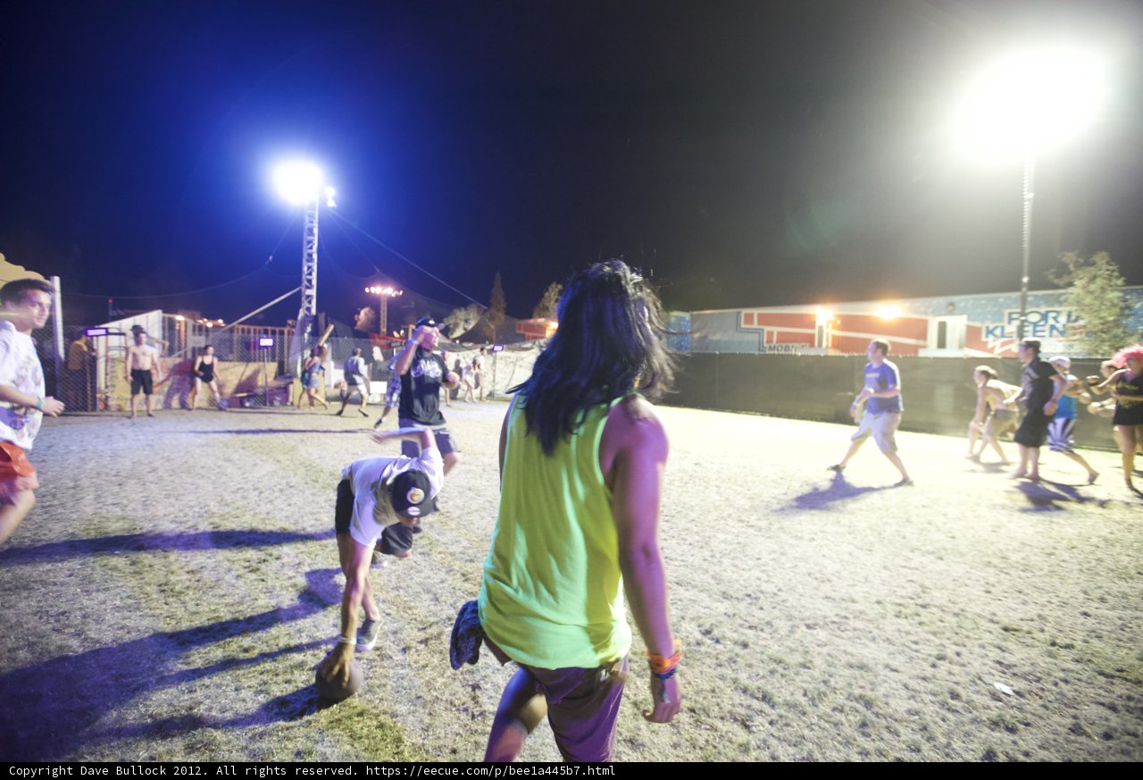 Night Soccer Game with Friends