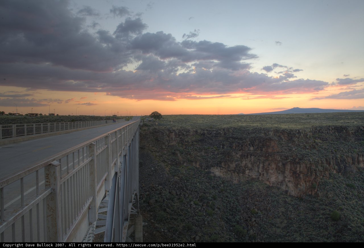 Sunset Over the Canyon Bridge