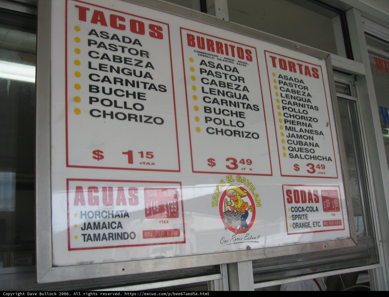 Tasty Taco and Burrito Prices