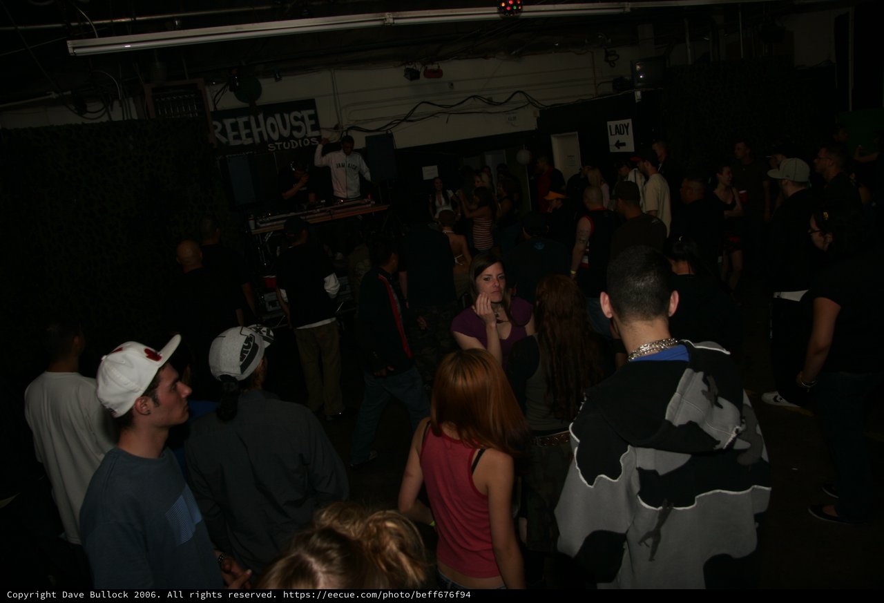 Crowded Hip-Hop Night at Freehouse Studios 2006