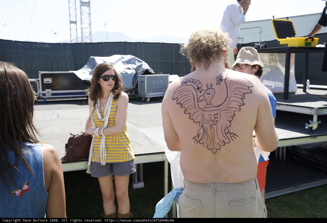 Tattooed Man at Coachella