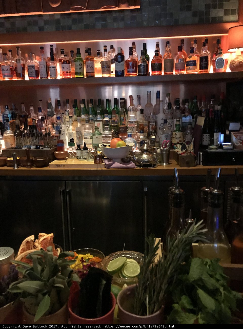 A Variety of Liquor on Display at the Pub