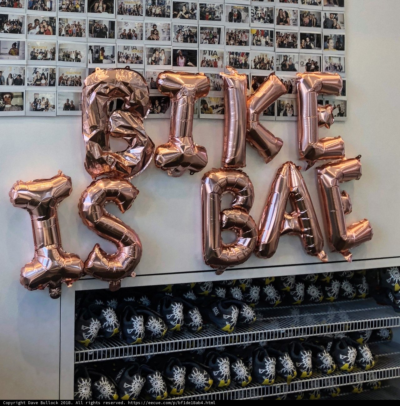 Bike is Bac Balloon Display