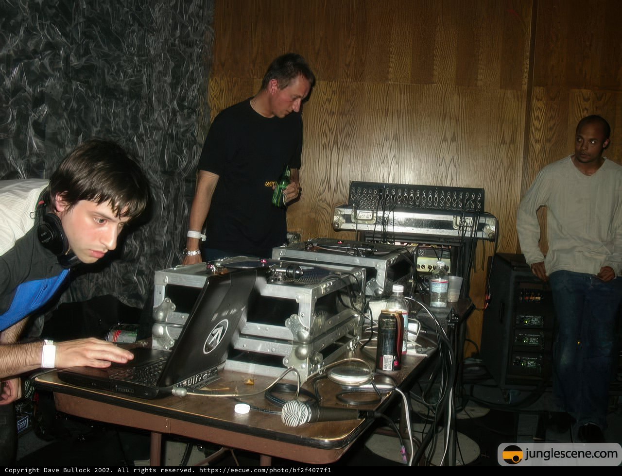 Electronic music production in action