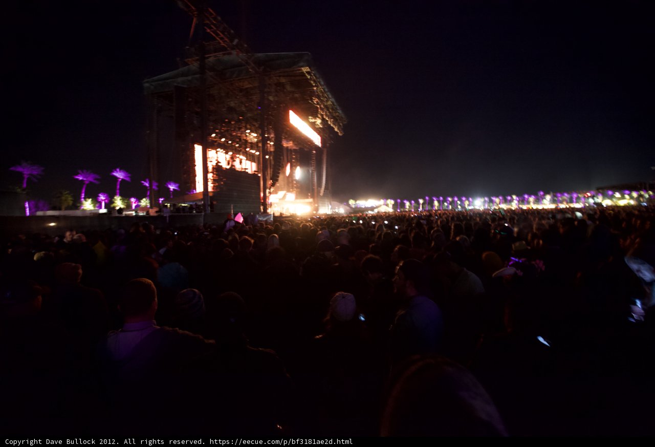 Nighttime Crowd at Coachella 2012