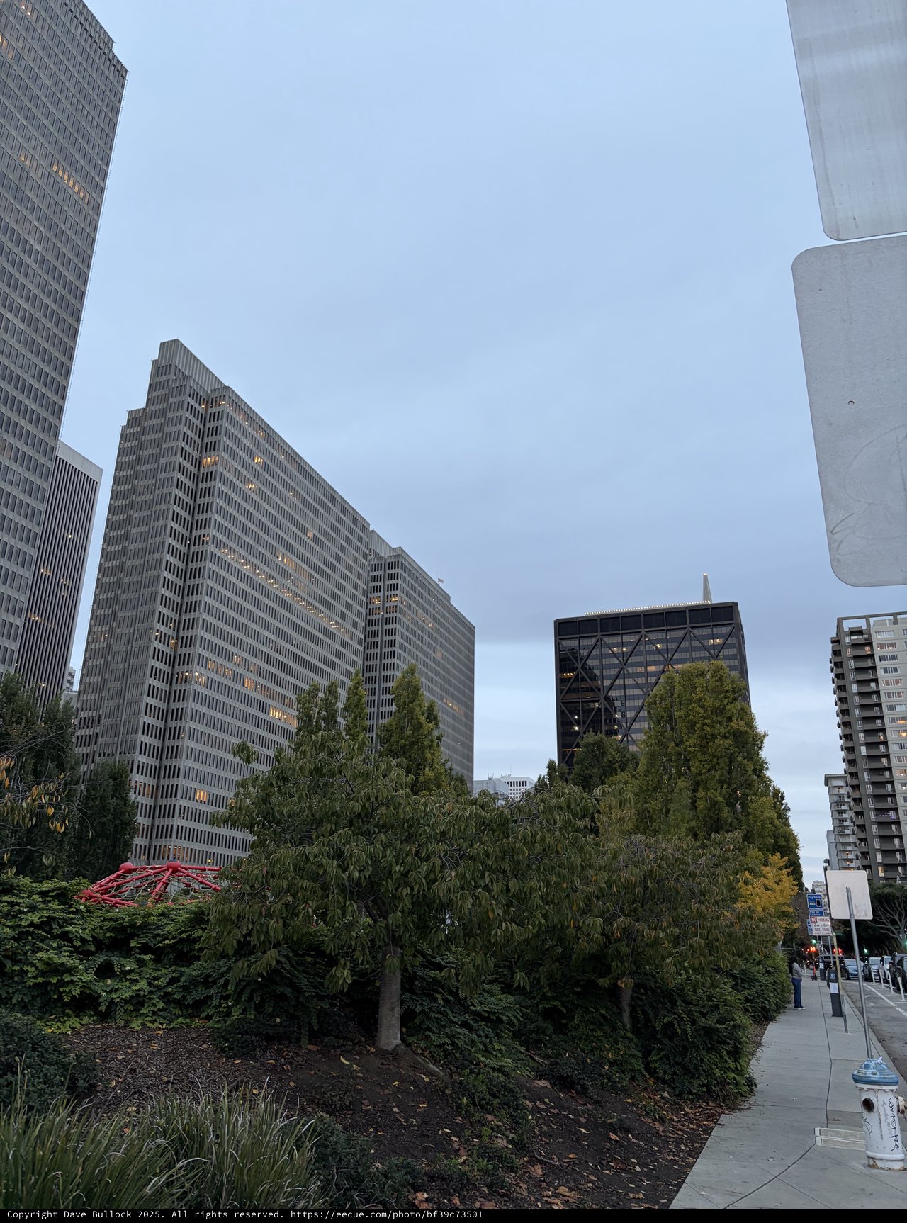 Modern High-Rise Buildings Through Urban Green Space