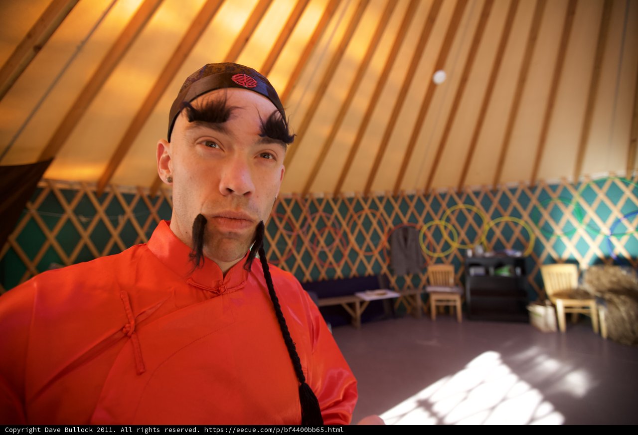 Relaxing in the Yurt