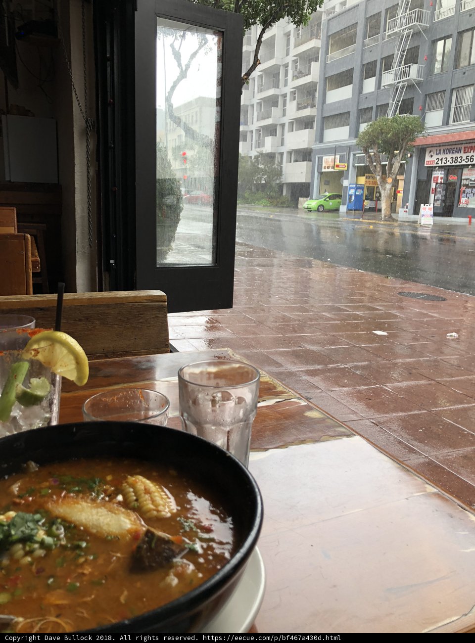 Citrus Curry Soup at Los Angeles Cafe