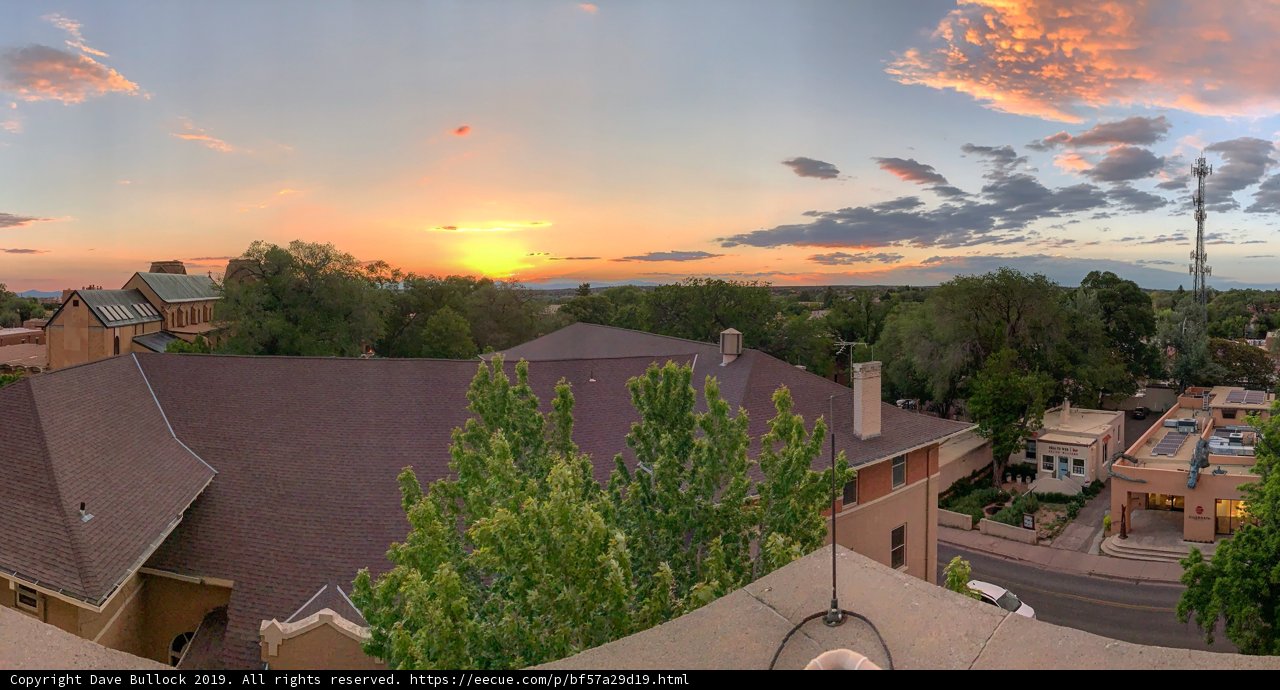Sunset over Santa Fe