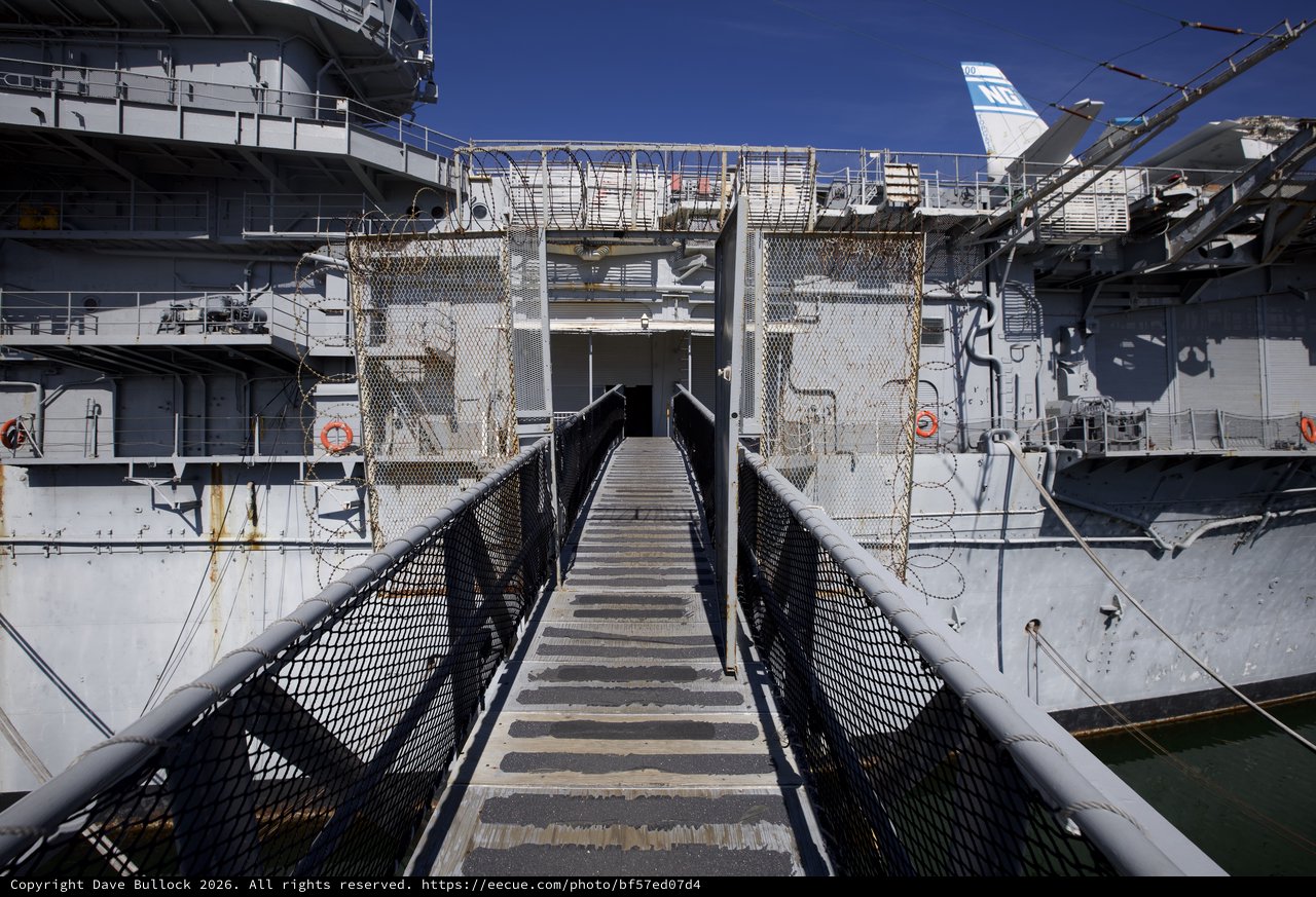 Gangway Access Between USS Hornet Ship Sections