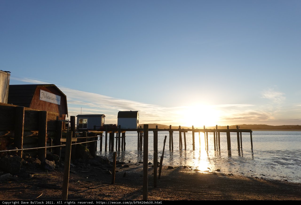 Serene Sunset at the Waterfront Cottage
