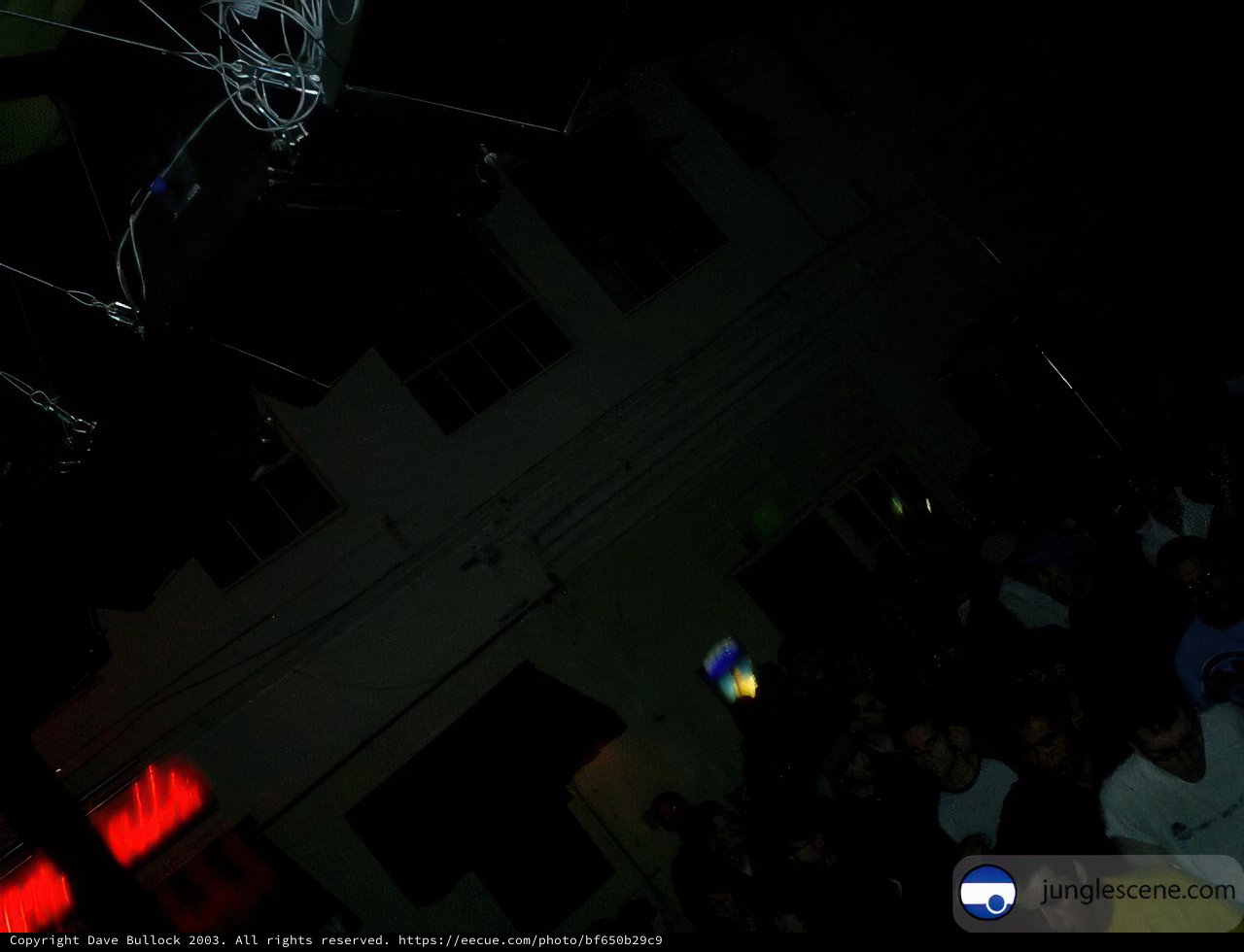 Nightclub Crowd under Mesmerizing Light