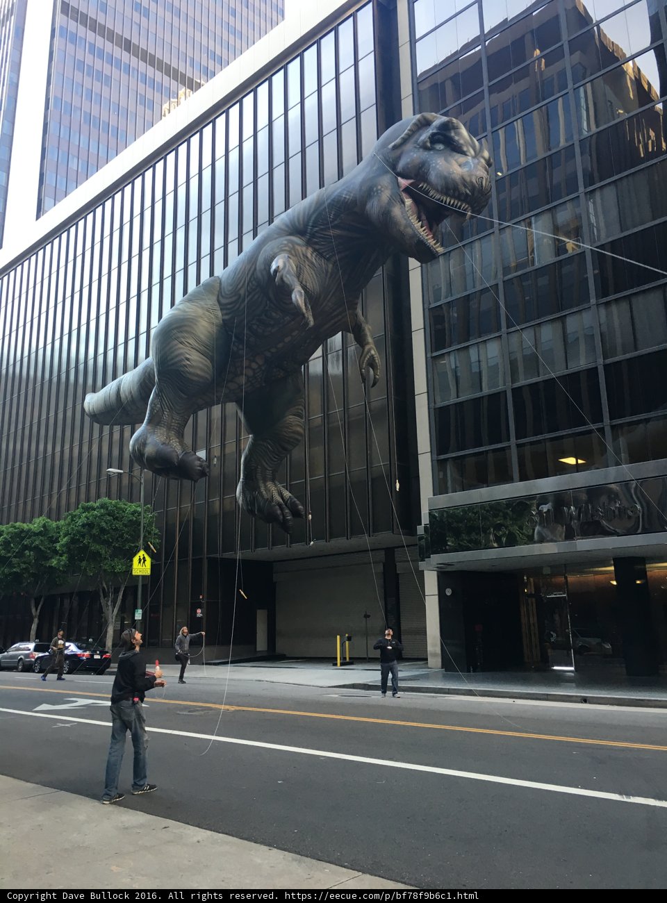 Dinosaur Man in the City