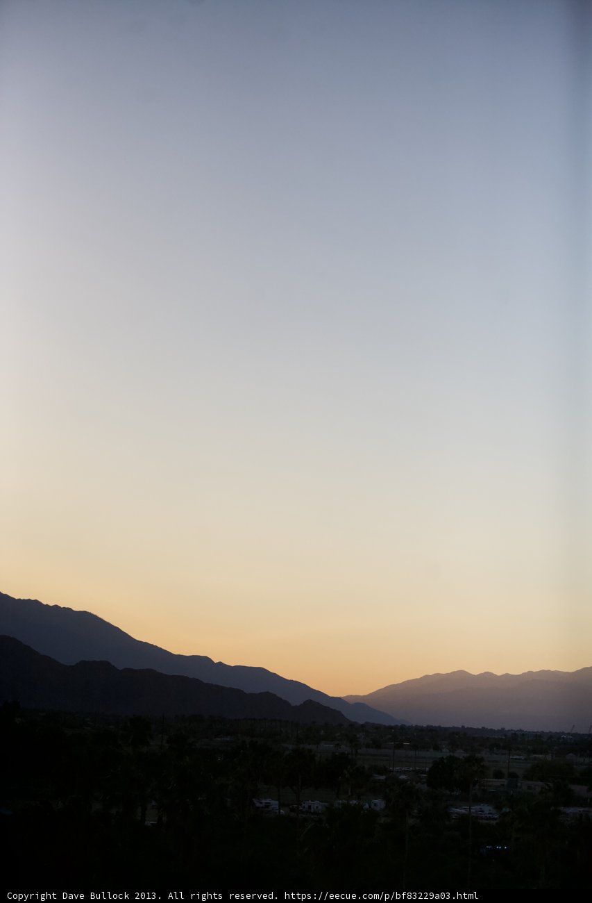 Mountains and Hills at Sunset