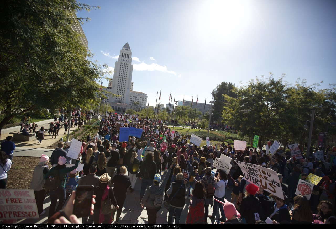 Women's March Protest in the City