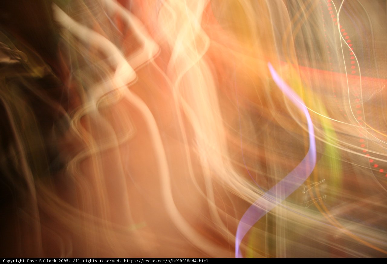 Blurry Fractal Patterned Person