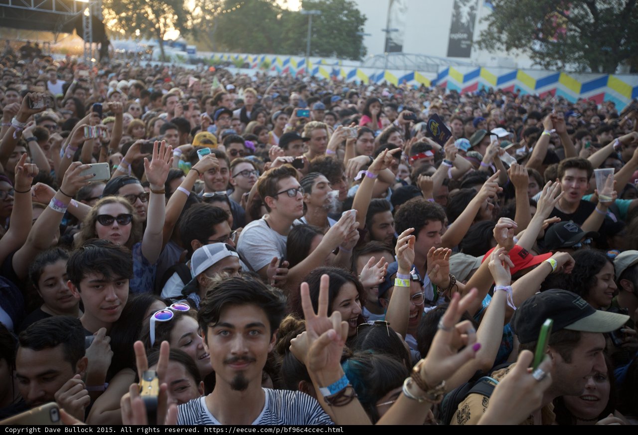 Peace Sign Crowd