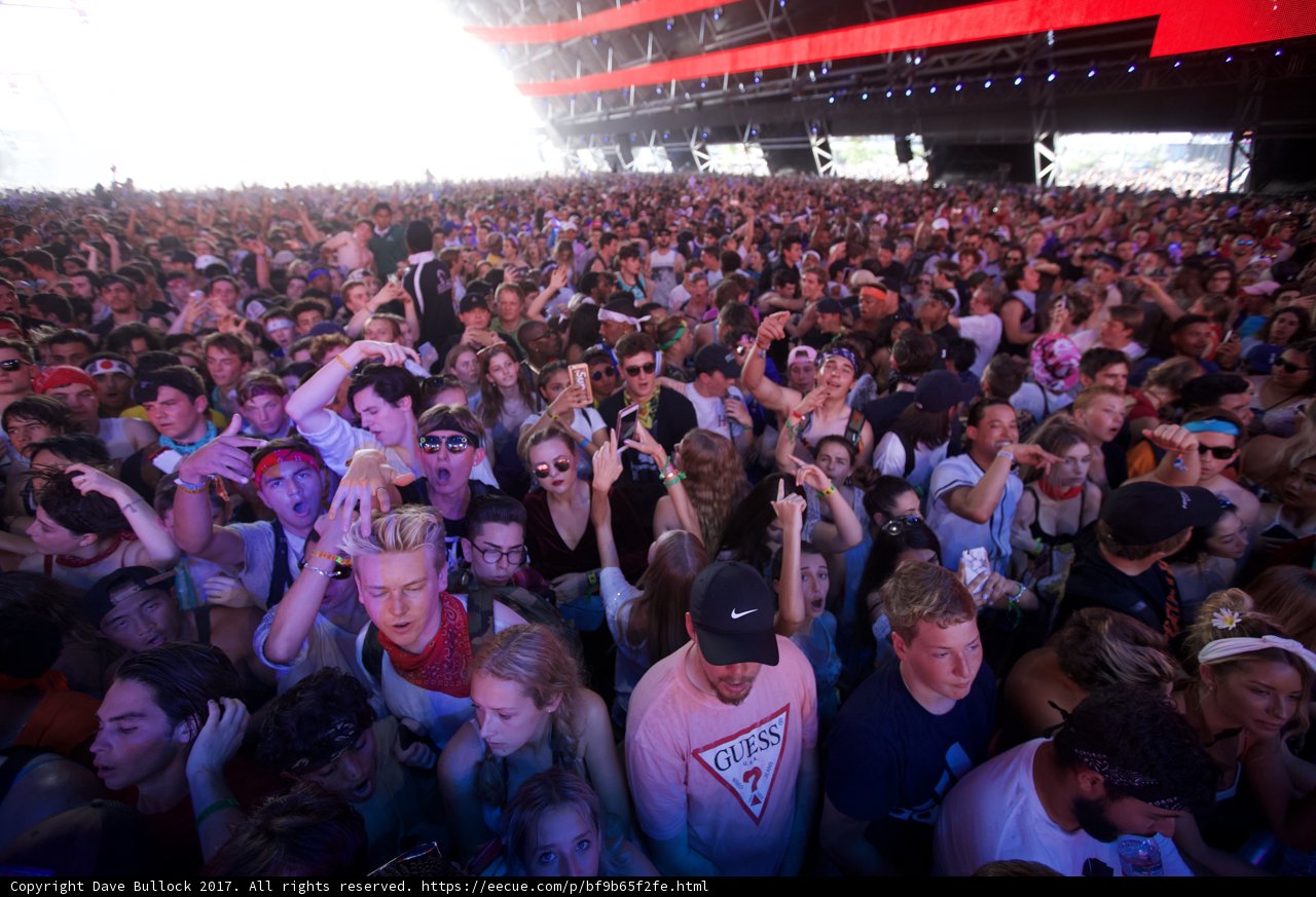 Coachella 2017 Crowd with Celebrity Performers