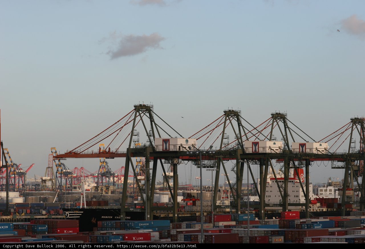 Majestic Container Ship at the Waterfront