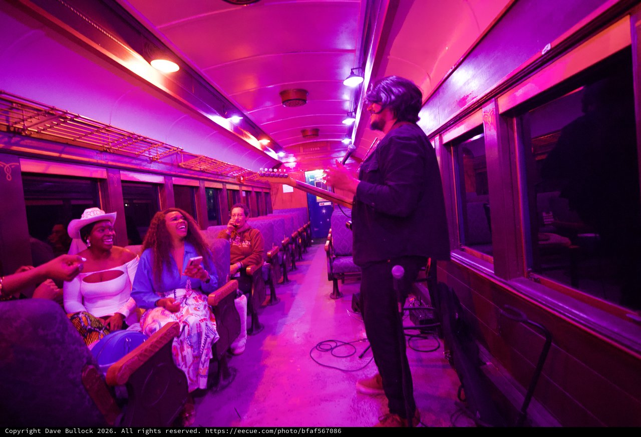 Live Music Performance in Vintage Train Car