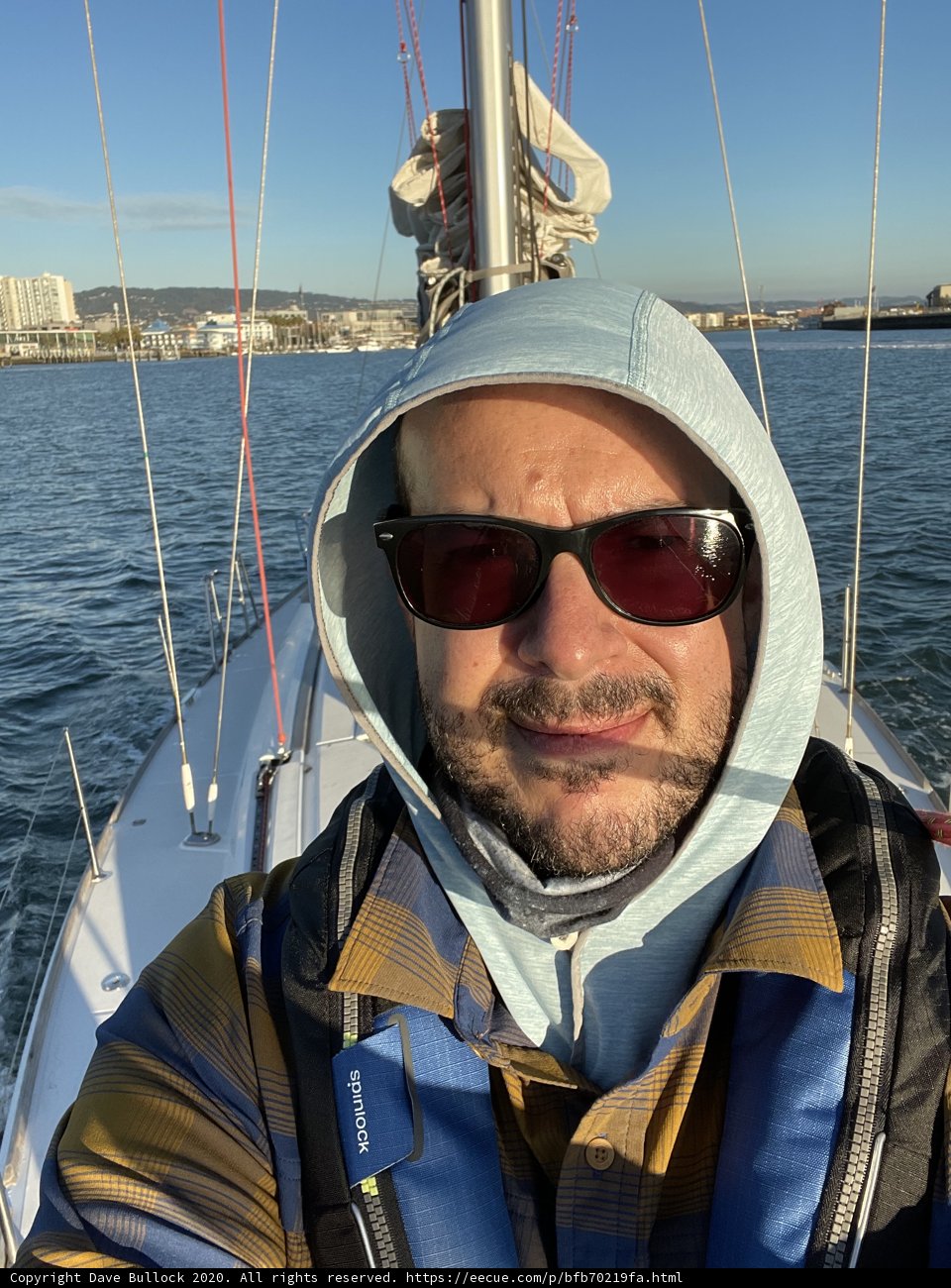 Dave B on a sailboat