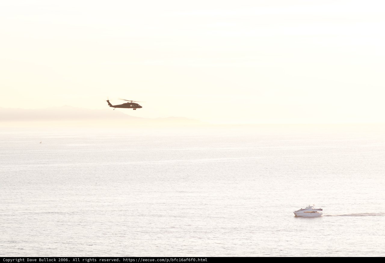Helicopter Perspective on the Open Waters