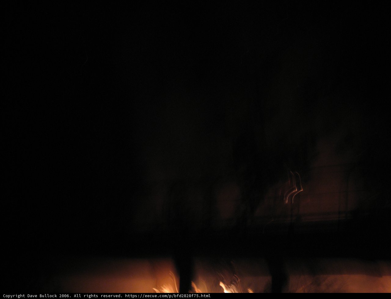 Flames Illuminate the Night Sky