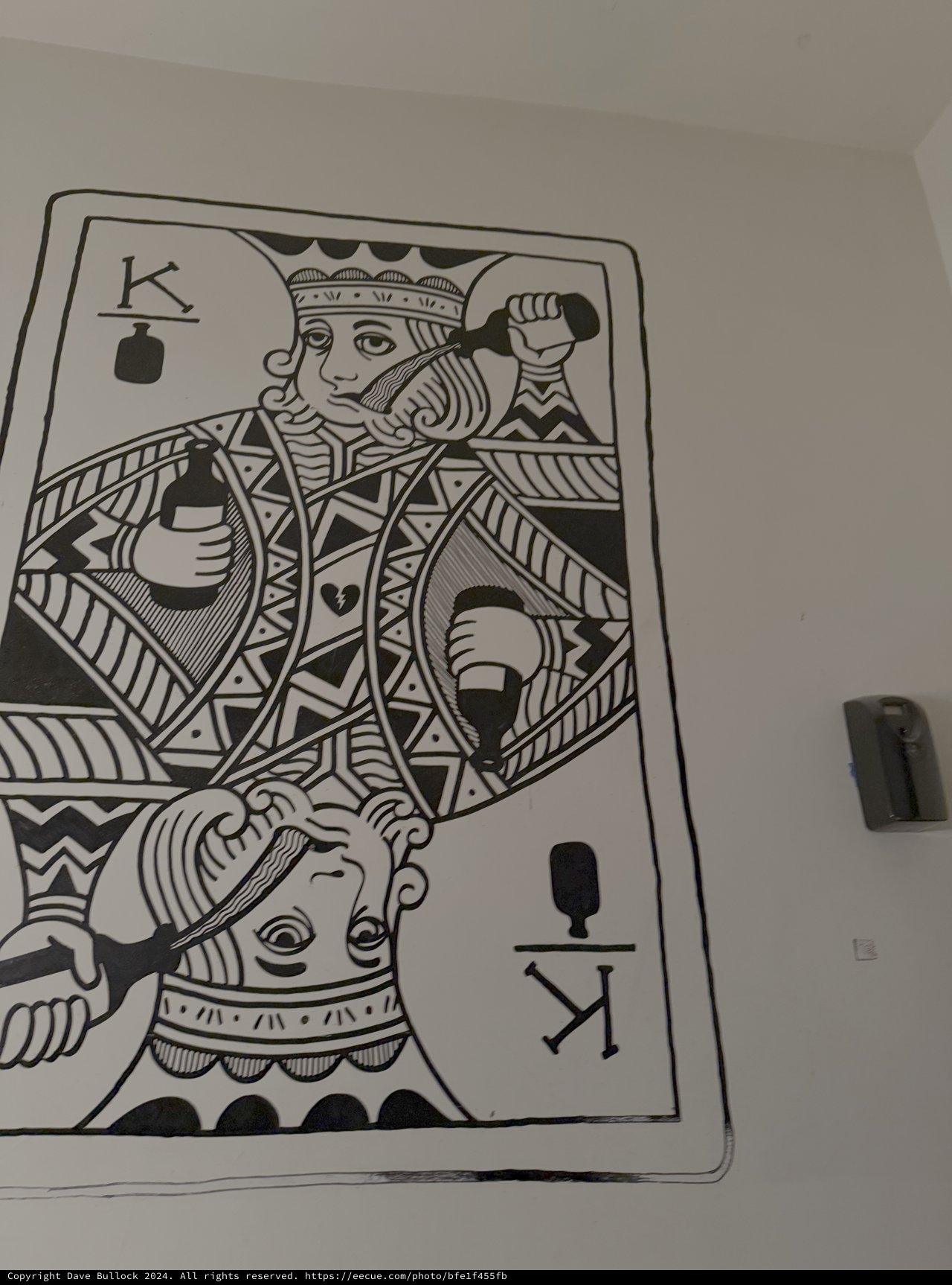 Large King Playing Card Wall Art Display