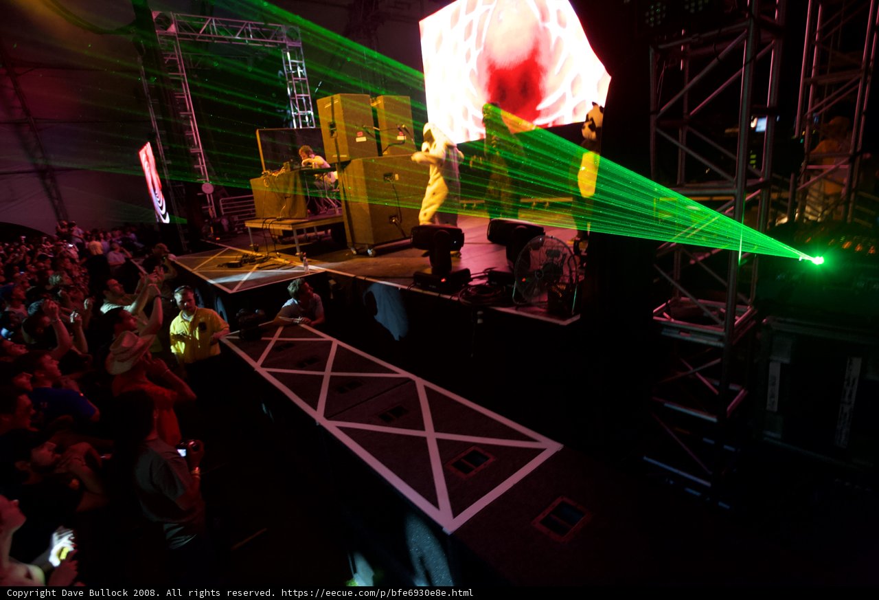 Green Laser Light on Stage