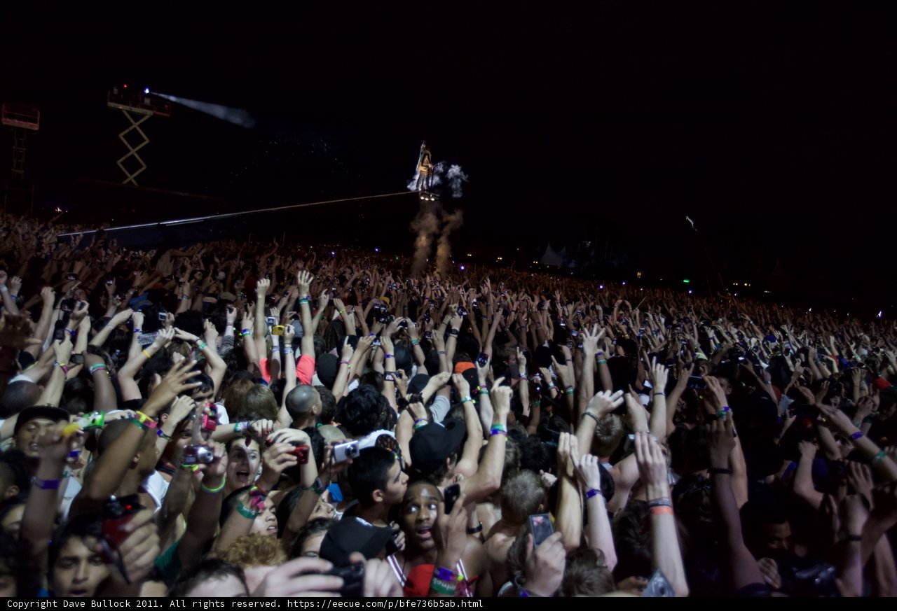 Flagbearer at Coachella