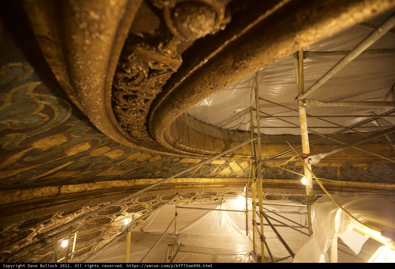 Painters at Work in a Lavish Temple Theater