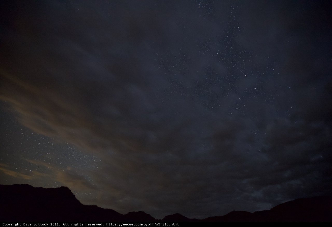 Starry Night above the Mountains