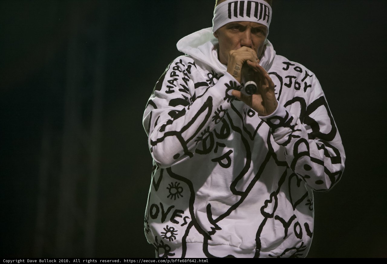Solo Performance in a White Hoodie