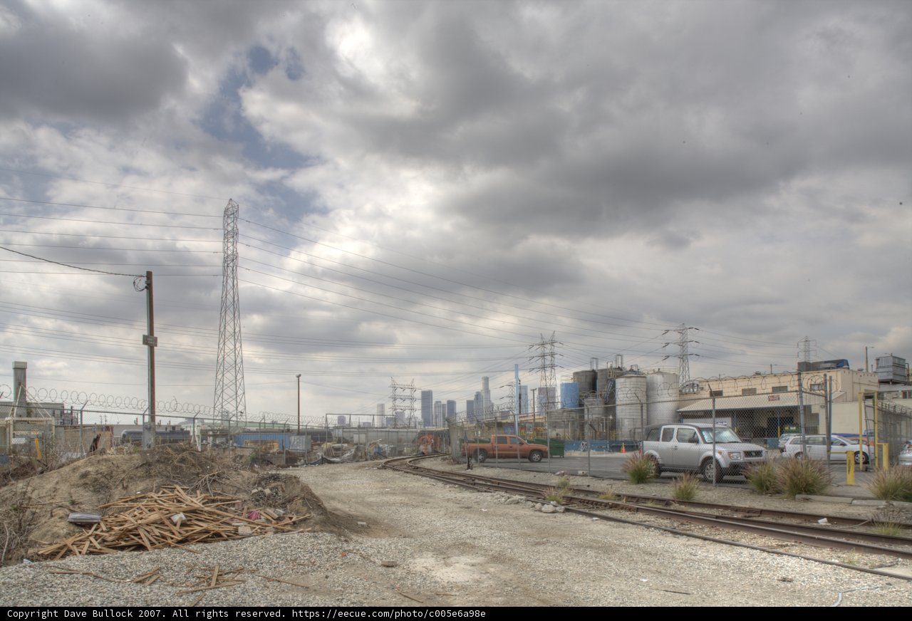 Cloudy Trainyard View