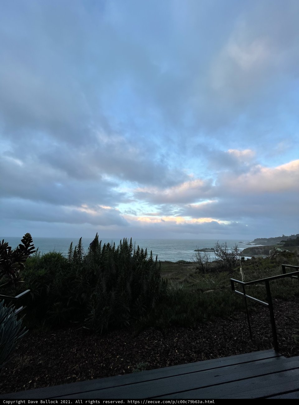 Sunset over the Pacific Ocean