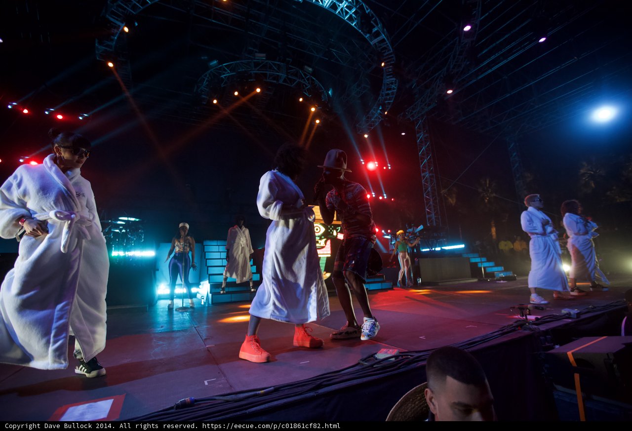 Group Performance in Robes at Coachella Concert