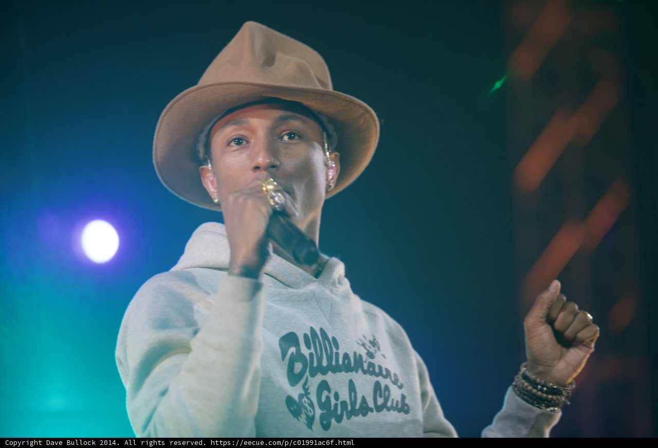 Pharrell Williams Shines Bright at O2 Arena