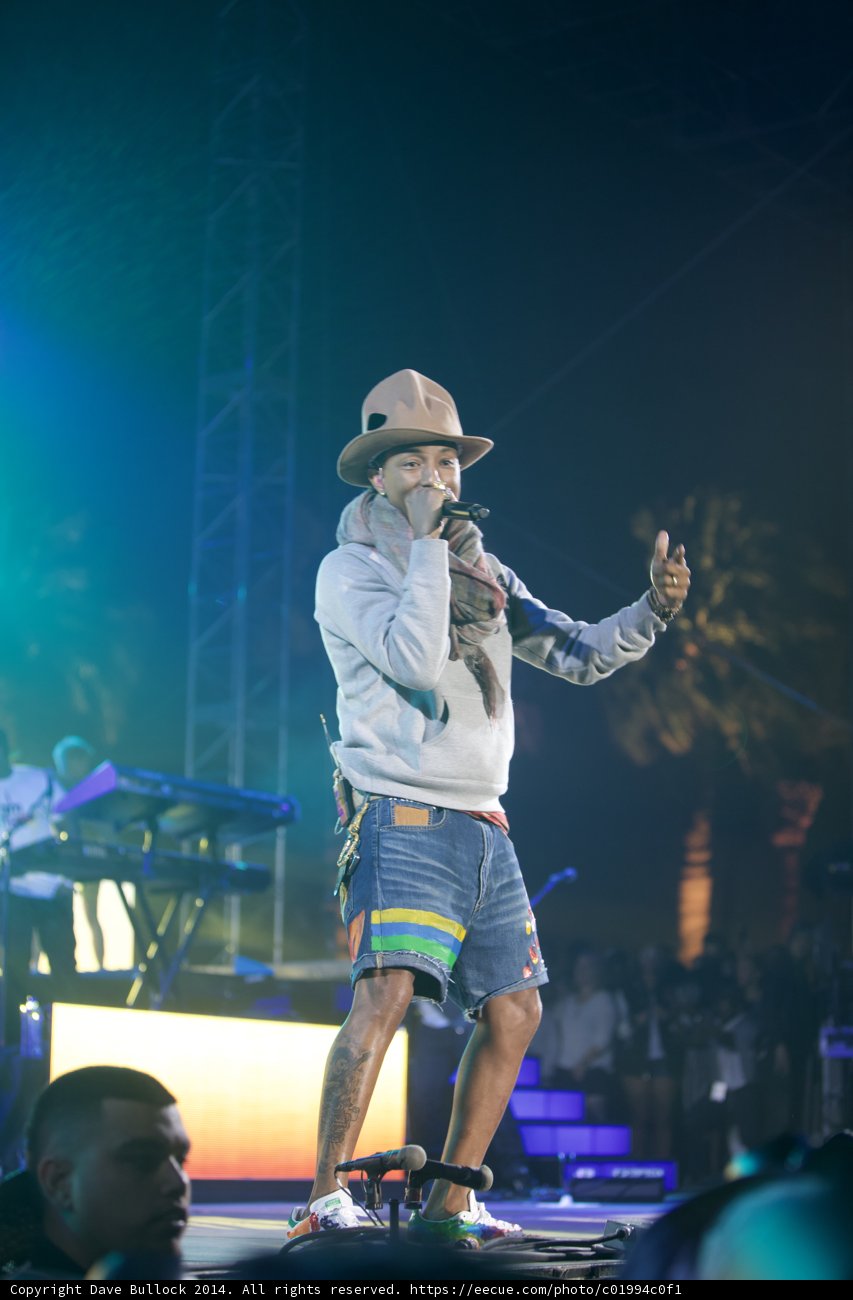 Pharrell Rocks Coachella Stage