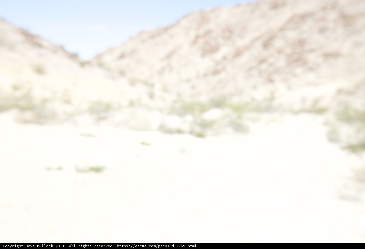 Blurred Beauty of the Desert Mountains