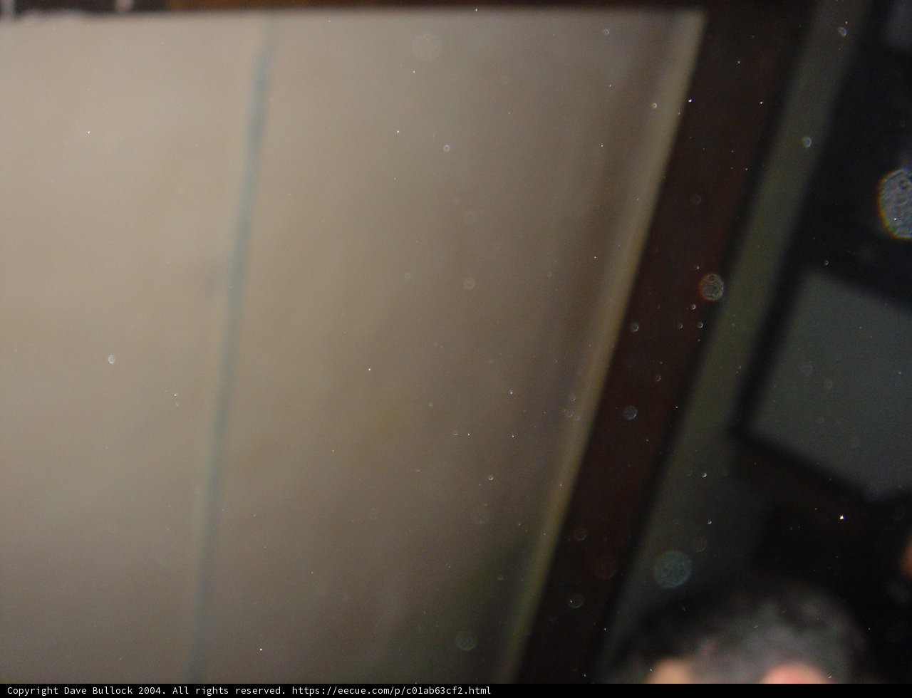 Blurred Reflection in Bathroom Mirror