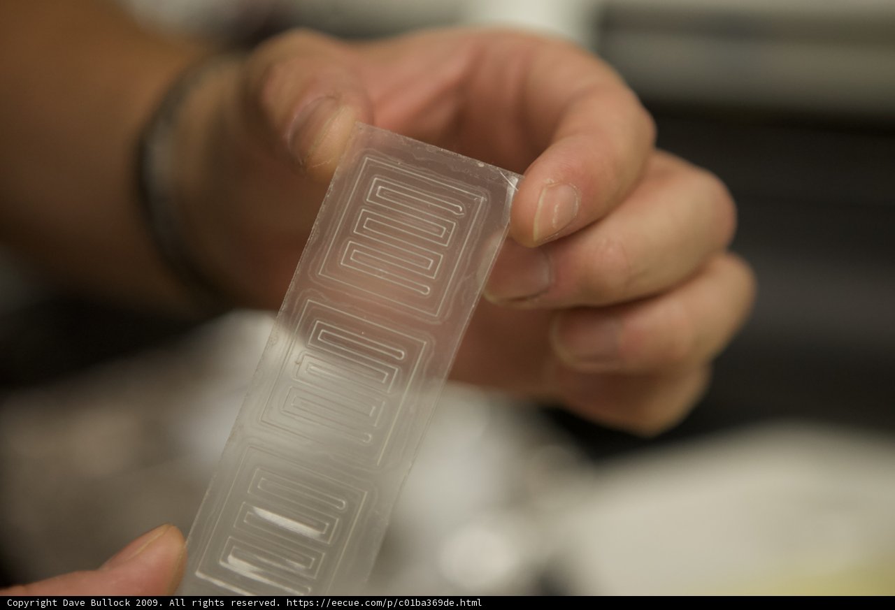 Holding a Small Plastic Chip