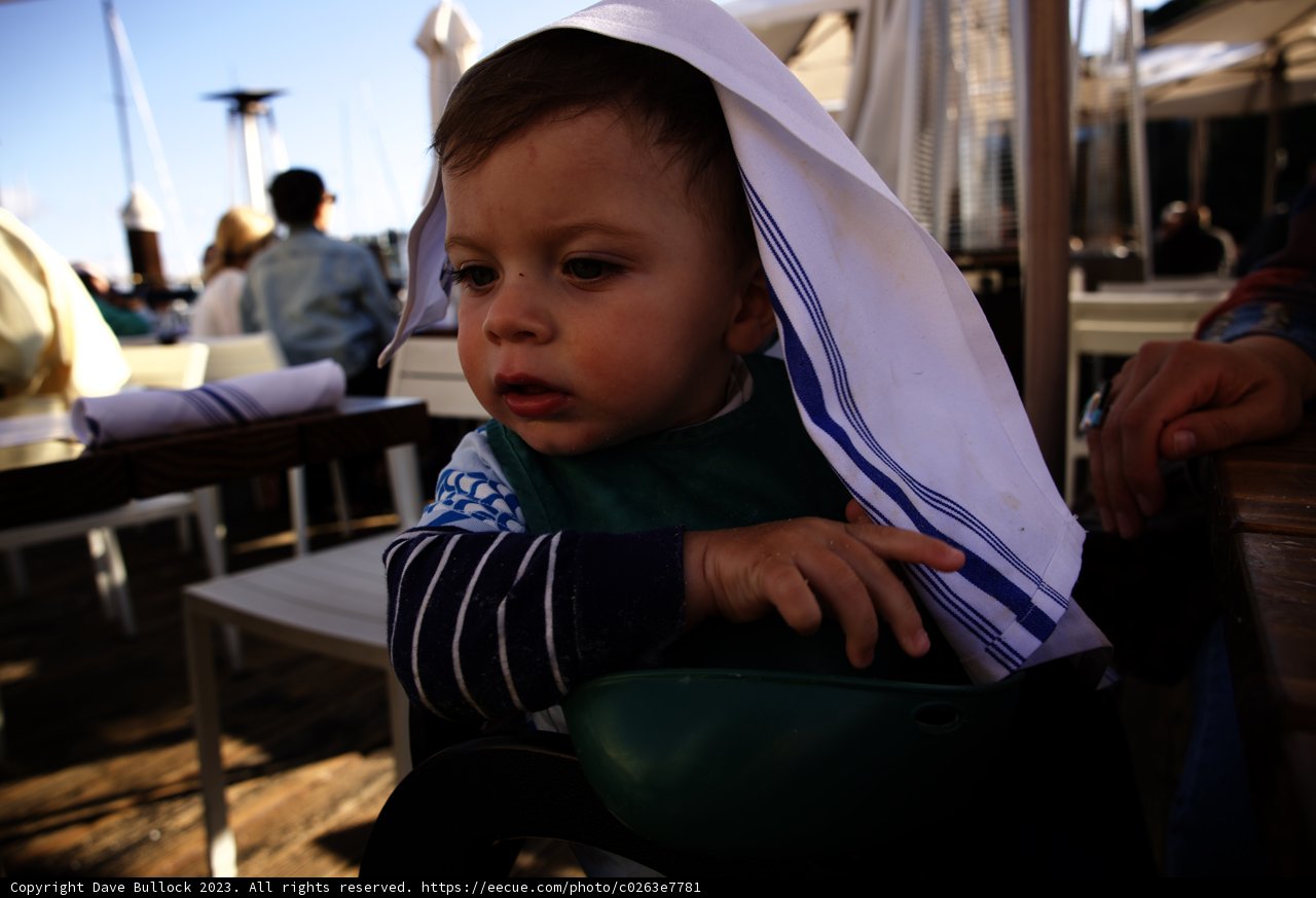 Adorable Baby's Towel Hat Moment