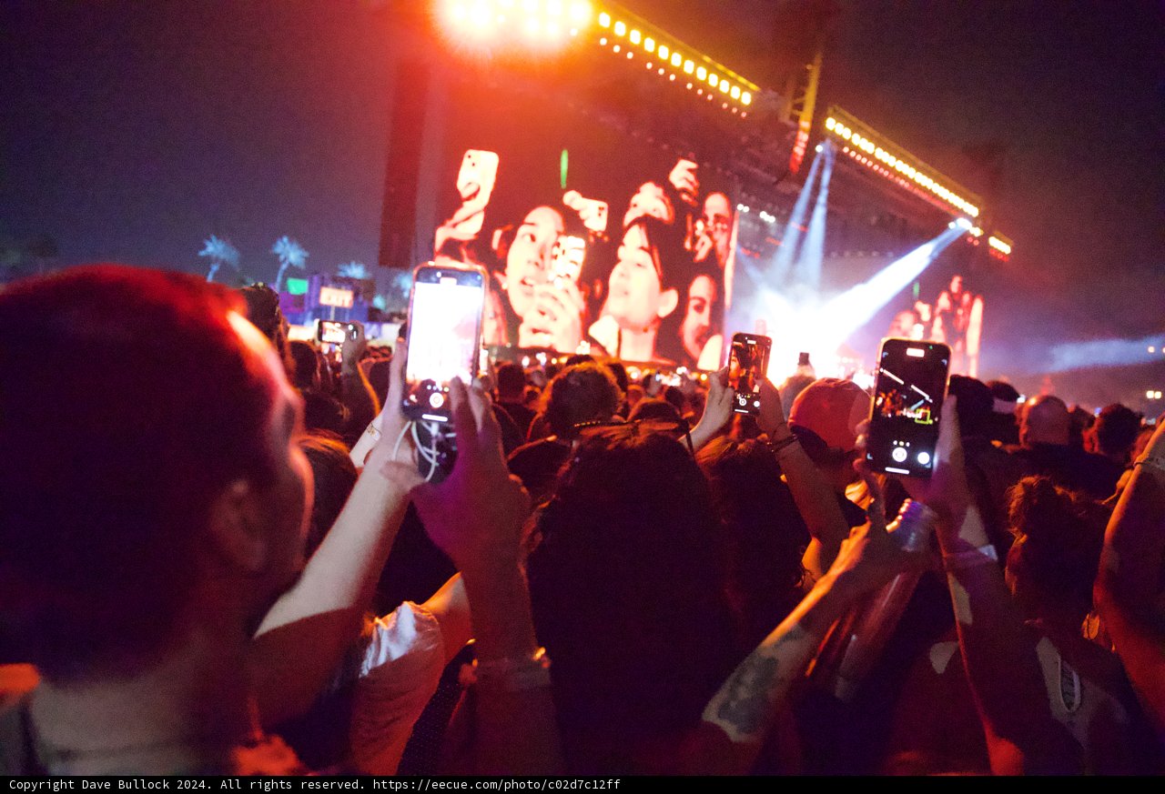 Captured Moments: Coachella 2024 under the Night Sky