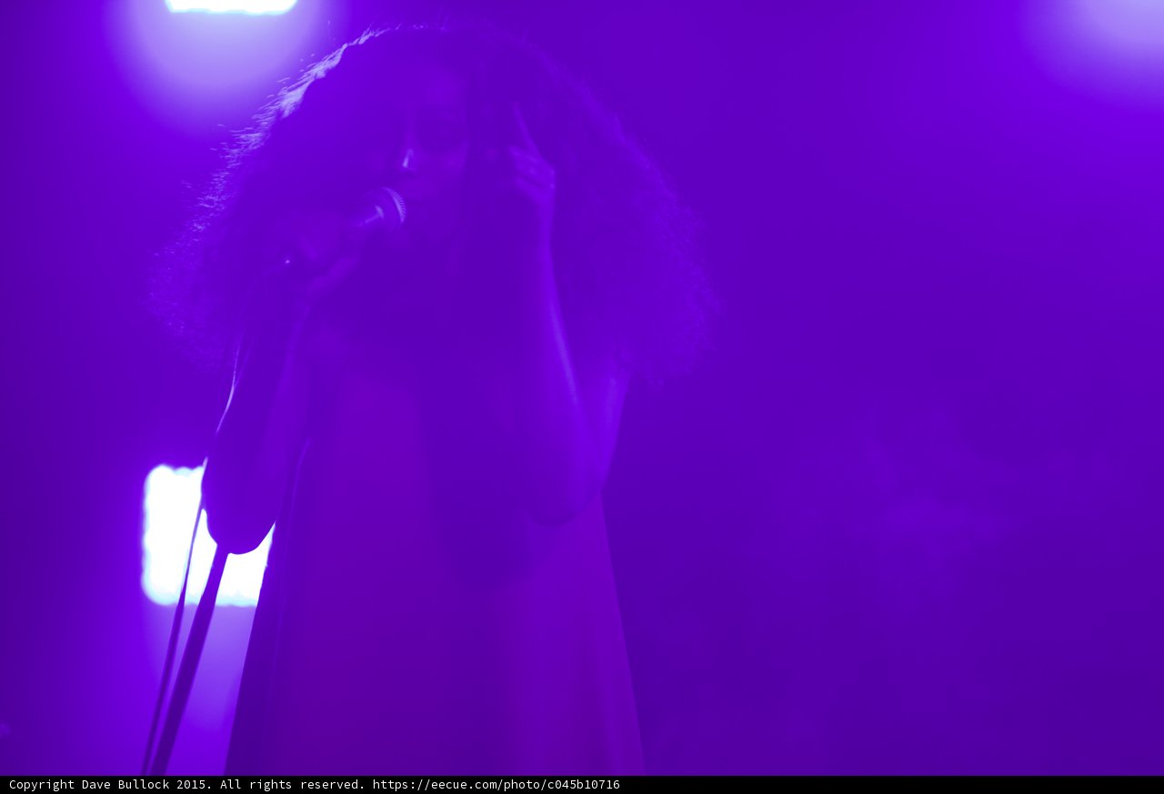 Florence Welch Close Emotional Purple Spotlight